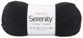 Premier Yarns Serenity Chunky Yarn  Solid Raven - £12.98 GBP