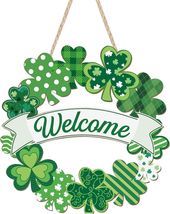 Elegant Handcrafted Shamrock Wreath - 12 - $29.65