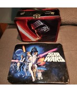 2 Star Wars Metal Lunch Boxes 2011 Lucas Films, R2-D2 Darth Vader, Kylo Ren - £13.85 GBP