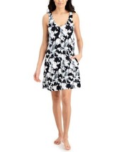 Jenni Womens Printed Tank Chemise Nightgown,Black/White Tie Dye Size X-S... - £19.35 GBP