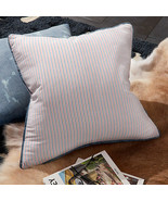 CB2 x Fred Sigal 23&quot; Heritage Striped Pillow Sham Vintage Denim Stripe $... - $905.31 MXN