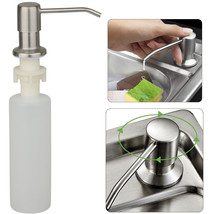 Stainless Steel Soap Dispenser Kitchen Sink Bath Hands Liquid Pump Bottl... - £14.99 GBP