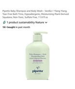 Pipette Baby Shampoo + Wash 11.8 Oz Vanilla + Ylang Ylang - $374.05 MXN