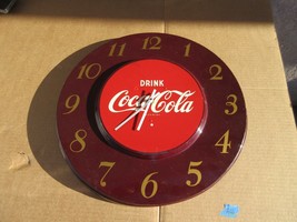 Vintage Drink Coke Metal Hanging Wall Clock Sign Advertisement  A10 - £138.21 GBP