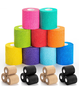Upgraded 9-Pack Self Adhesive Bandage Wrap – 2 Inches × 5 Yards Elastic ... - €8,85 EUR