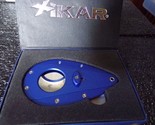 Xikar Xi-105 Blue Cigar Cutter, Aluminum body, Double guillotine NIB - $85.00