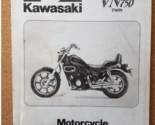 1985 1995 Kawasaki Vulcan VN750 Doppio Moto Servizio Manuale OEM 99924-1... - $77.99