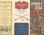 Lot of Fredericksburg Virginia Brochures and Ephemera - $31.64