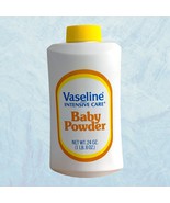 Vtg 80s Family Size Vaseline Intensive Care Baby Powder Full Bottle 24 o... - £47.92 GBP