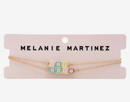 Melanie Martinez Crybaby Alphabet Letter Blocks Gold Tone Necklace Set - £22.31 GBP