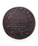 (1824) Zacatecas Hacienda Miguel Amescua Local Conio / Token 19.9gr - $3,830.80 MXN