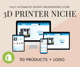 printingsolution.net READY-MADE DROPSHIPPING shopify .net store 3d print... - £78.41 GBP