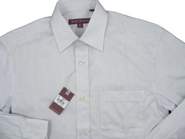 NEW $195 Hickey Freeman Dress Shirt!  14.5 (34)   White with Check Pattern - $74.99