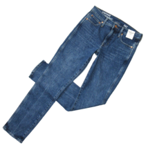 NWT J.Crew 9&quot; Mid-rise Vintage Slim-Straight in Catskill Wash Stretch Jeans 26T - £33.85 GBP