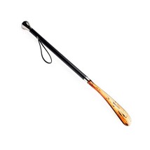 FootFitter Deluxe Long Handled Shoe Horn 27” | Nickel Plated Handle | Long Shoe  - £164.18 GBP