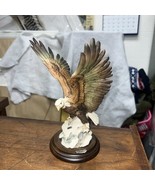 GIUSEPPE ARMANI PORCELAIN EAGLE On Snow Sculpture Made in Italy - $2,421.97 MXN