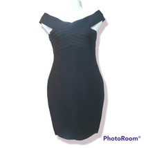 Black Off the Shoulder Bandage Dress sz L - £61.74 GBP