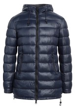 Iesse Men&#39;s Blue Quilted Button Jacket Size US 3XL Fit Small - $120.27