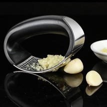 Stainless Steel Garlic Press Manual Rocking Mincer Crusher Squeezer Kitc... - £8.57 GBP