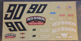 JnJ Decals Red Baron Ford Stock Car Kenny Schrader Model Car Decals #90 - $6.79