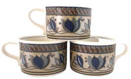 3X Mikasa Short Flat Coffee Tea Cups Arabella - $24.74