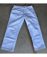 Levi 501-0651  White Jeans Made In USA Vintage 32x25 - $108.90