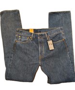 New Men&#39;s Vintage Levi&#39;s  501&#39;s Button Fly Blue  Denim Jeans Size W33xL34 - $743.33 MXN