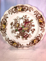 Ridgway Staffordshire Old English Bouquet 10 Inch Plate Mint - $24.99
