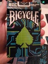 Collectible Playing Cards Deck Bicycle Made In USA Dark Mode Faces - $19.47