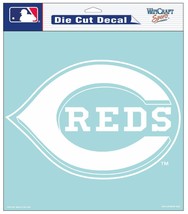 Cincinnati Reds Decal 8x8 Perfect Cut White Special Order [Free Shipping... - £15.91 GBP