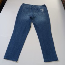 Style & Co Women's Blue Embroidery Floral Denim Ankle Jeans Size 12 (34×27) image 13