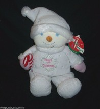 12&quot; First Main Baby&#39;s 1ST Christmas Snowman Snowbaby Stuffed Animal Plush Toy - £21.73 GBP