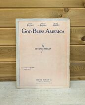 Antique Sheet Music God Bless America Irving Berlin Vintage 1939 - $12.30 Antique Sheet Music God Bless America Irving Berlin Vintage 1939 - $12.30
