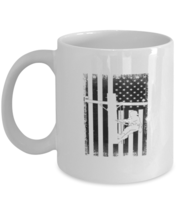 Coffee Mug Funny Lineman American Flag  - £11.82 GBP