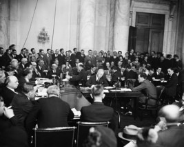 Aviator Charles Lindbergh speaks at a Congressional hearing in 1934 Phot... - $8.81+