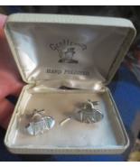 Vintage Gentleman&#39;s hand polished Crown Cuff Links - £7.43 GBP