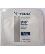 Neostrata 20 AHA Glycolic vitamin C peel single use. acne scars hyperpigmentatio - $5.00