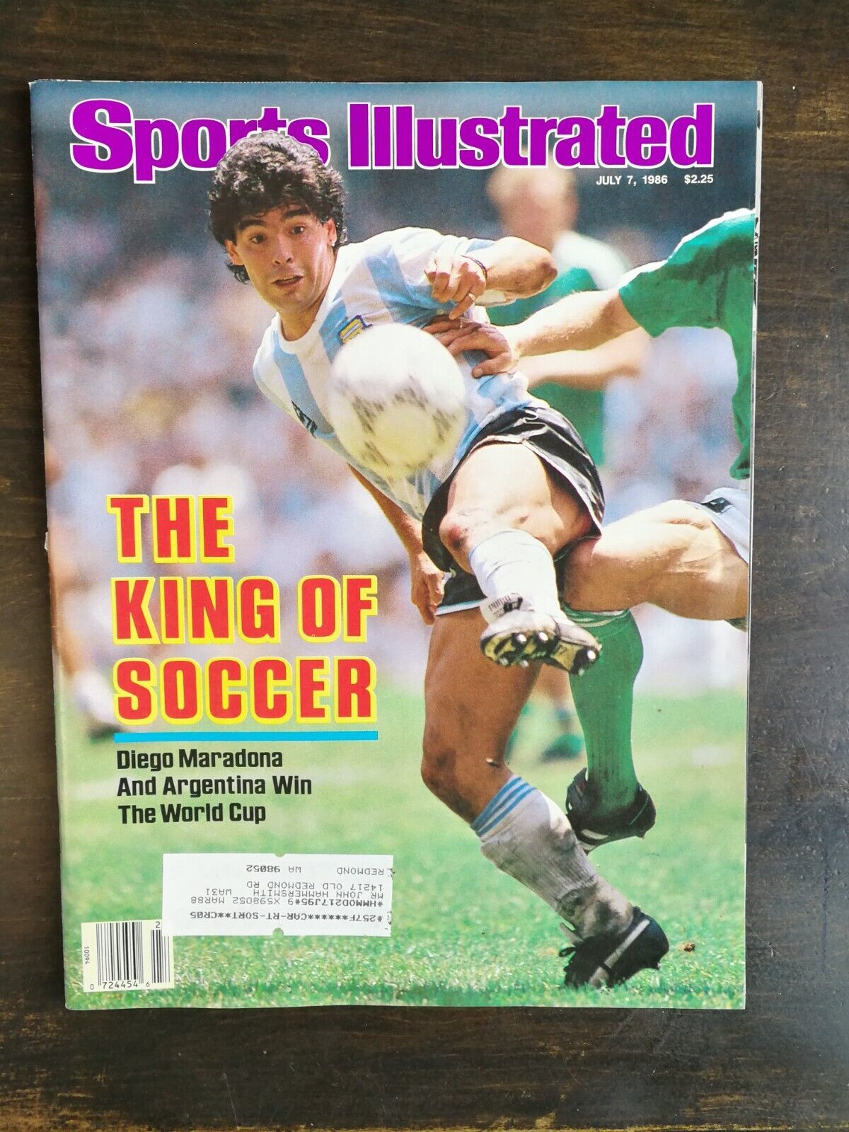 Primary image for Sports Illustrated July 7, 1986 Diego Maradona Argentina World Cup Champion 324