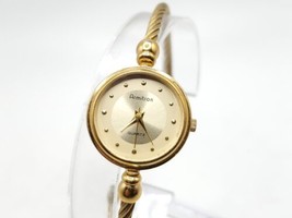 Armitron Quartz Watch Women&#39;s New Battery Gold Tone 22mm - $24.99