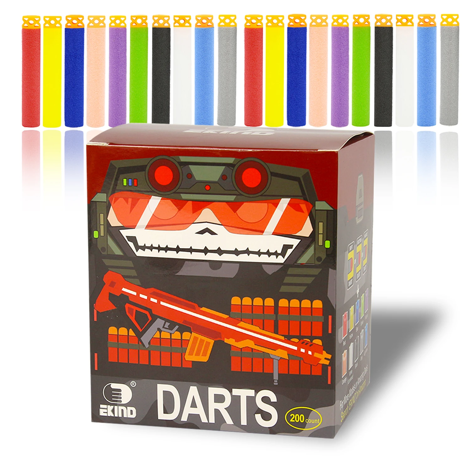 EKIND 7.2cm TPR Waffles Soft Head Darts Refill Foam Bullet Compatible for Nerf - £17.06 GBP+