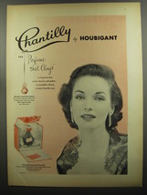 1953 Houbigant Chantilly Perfume Advertisement - £14.78 GBP