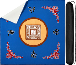 Juexica Mahjong Mat with Bag, anti Slip Noise Reduction Table Cover Boar... - £19.18 GBP