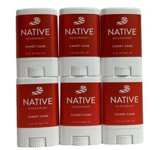 6X Native Limited Candy Cane Deodorant Mini Travel Size .35 Oz. Each - £14.91 GBP