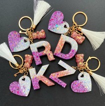 Lovely personalised KEYCHAIN. Epoxy resin handmade. Perfect gift ! - $8.90