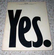 Yes Band Songbook Yessongs Vintage 1973 Wise Publications Jon Anderson - £80.17 GBP