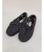 Minnetonka Trevor Traditional Trapper Moccasins, Mens Size 8 Charcoal Grey - £20.61 GBP