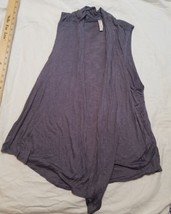 Have Sleeveless Cover Shirt Women&#39;s 2XL Rayon Blend Grey Gray Casual Work - £7.75 GBP