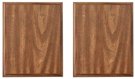 Pack of 2 Walnut Finish Blank Wood Plaque 10-1/2&quot; x 13&quot; Only $15.95 each... - £25.49 GBP
