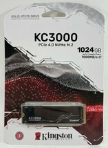 Kingston - KC3000 - 1 TB PCIe 4.0 NVMe M.2 Solid State Drive - £122.79 GBP