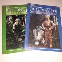 Star Wars Return of the Jedi Coloring and Activity Books 1983 x2 Ewoks - £9.52 GBP